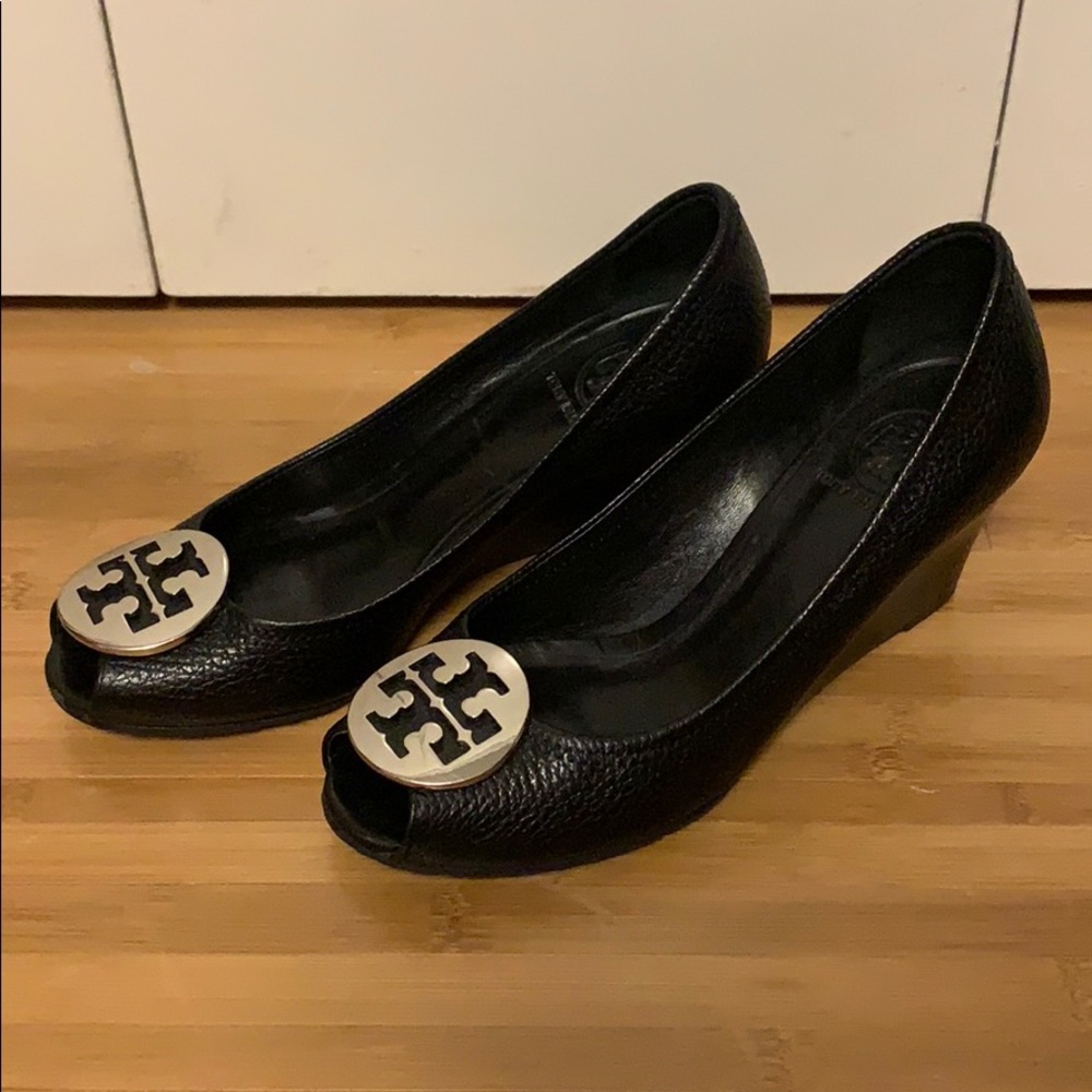 Tory Burch Black wedges